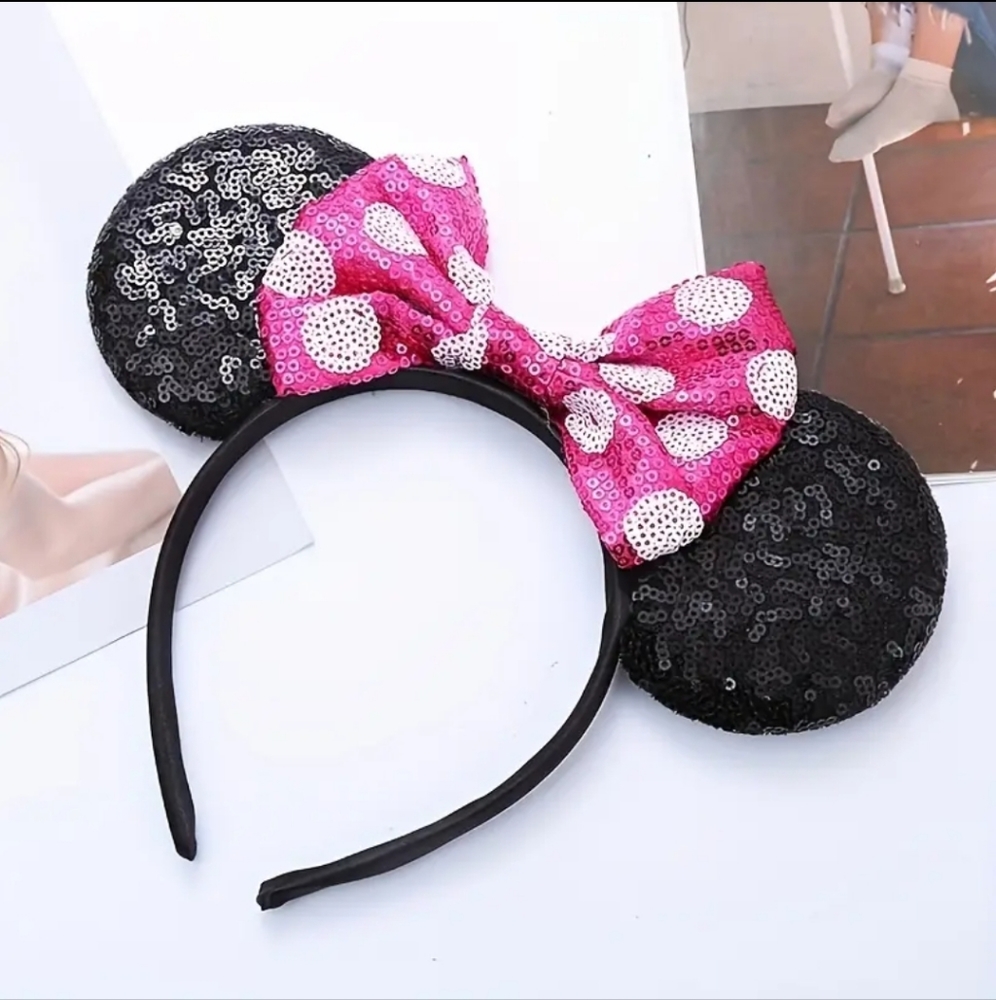 🐭🐭NEW🐭🐭ADORABLE!! MINNI MOUSE EARS Headband in PINK
